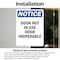 Signmission Door Not In Use Door Inoperable, 7 in W x Rectangle, Vinyl Decal OS-2PACK-NS-D-710-V-11514 - alternate 6